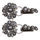 thumbnail image 1 of Accesorio De Abrigo De Gamuza De Piel Con Botón De Pico De Pato De Diamantes De Imitación De Aleación De Metal De Lujo Negro, 1 of 5