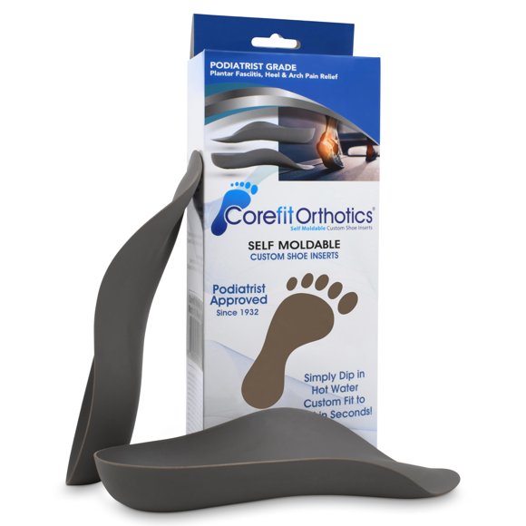 Plantilla Corefit Orthotics de 3/4 de longitud, gris, para mujer
