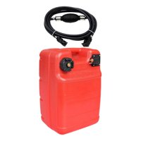 Magideal - Tanque De Combustible Portátil Para Embarcaciones Marinas, Piezas De Motor, Embarcaciones Con Motor Fueraborda, Kayaks Universales, Externo, Con Asa, 24L Con Tubo De Combustible