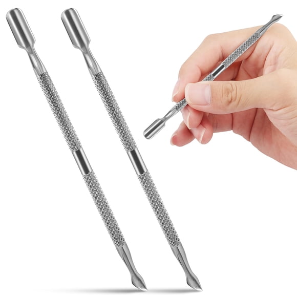 Empujador de Cutículas HOFASON 12,5 cm Acero Inoxidable - Pack de 2
