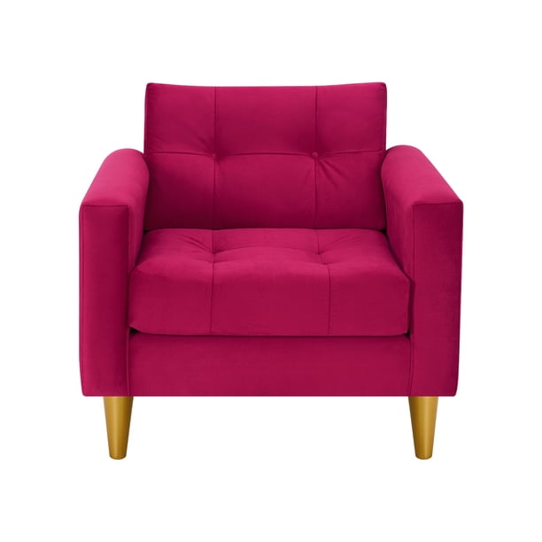 Sofa Retro 1C Felpa 01 Burdeo