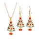 thumbnail image 4 of Juego De Collar Y Pendientes Navideños, Novedad Para Aniversario Festivo, árbol De Año Nuevo, 4 of 5