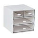 thumbnail image 2 of Organizador De Escritorio Con Cajones Caja De Almacenamiento De Cajones Transparente Para Bolígrafos De Manualidades De Oficina 4 Cajones, 2 of 5