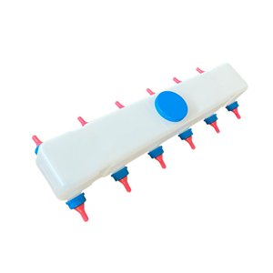 Ioensy - Botella De Alimentación De Cordero Para Granja, Suministros De Alimentación De Cordero Reutilizables Para Cachorros, Lechones, 12 Tetinas