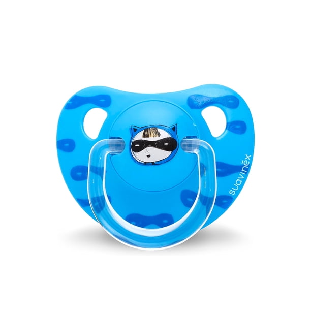 Chupete Anatomico Latex +6m Mapache Azul