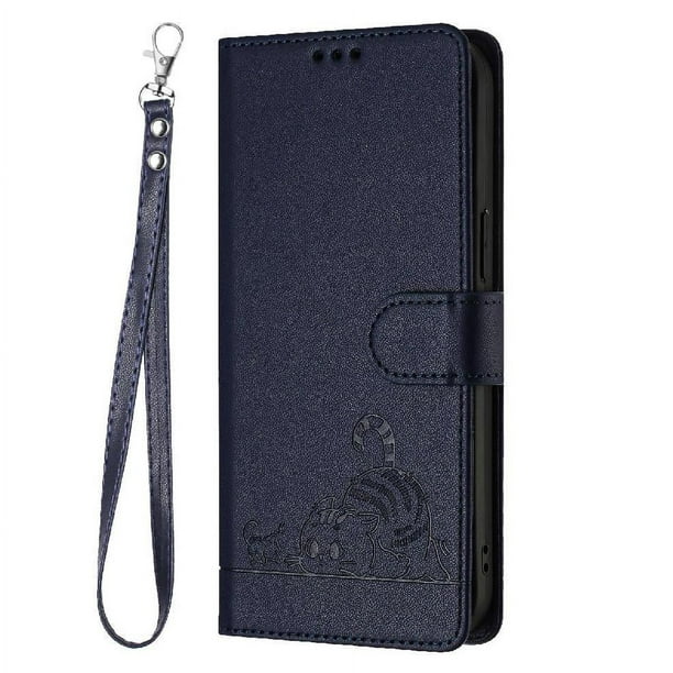 Funda tipo cartera FOXDOCK para Xiaomi Redmi Note 14 PRO Plus 5G con soporte, ranuras, RFID, diseño de gato
