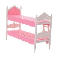 Bothyi - 12.ª Litera Para Casa De Muñecas, Mini Litera Para Niños, Juguetes, Casa De Muñecas A Escala 1/12, Color Rosa