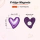 thumbnail image 2 of Imanes para Nevera Uxcell, 22 Piezas Imanes Decorativos de Corazón de Amor, Electrochapado Púrpura, 2 of 6