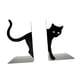 thumbnail image 4 of Sujetalibros De Gato, Escultura De Gato Negro, Soporte De Libros De Metal Para El Escritorio Del Hogar, Sala De Estar B, 4 of 5