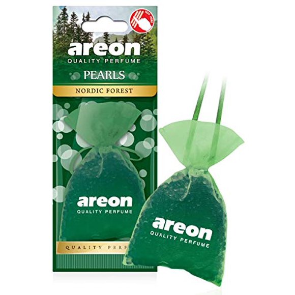 Ambientador AREON Pearls Nordic Forest, paquete de 3