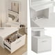 thumbnail image 4 of Velador Con Espejo Repisa Y Cajon Grande 170cm Con Enchufe Mate Blanco, 4 of 8