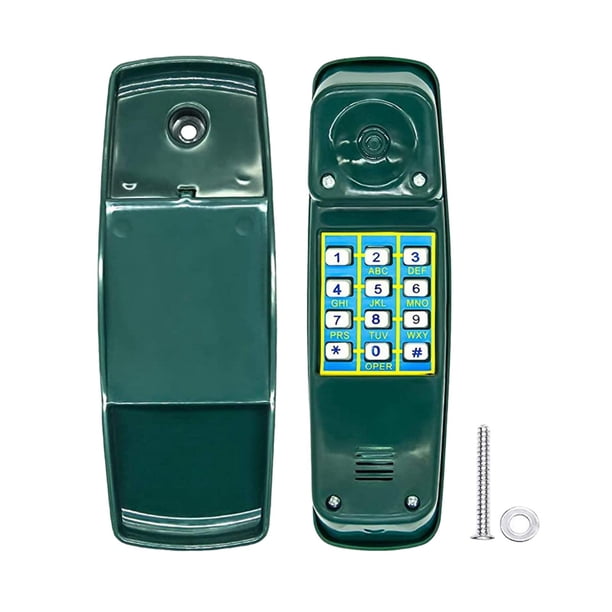 Juego de Columpios para Patio de Juegos, Juego de Columpios para Teléfono, Accesorio, Juguete para Teléfono de Simulación, Juego de Simulación, Teléfo Verde