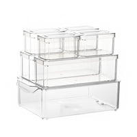 Genérico - Organizador Refrigerador Cocina Set 7 Contenedores Con Tapa