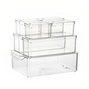 Genérico - Organizador Refrigerador Cocina Set 7 Contenedores Con Tapa