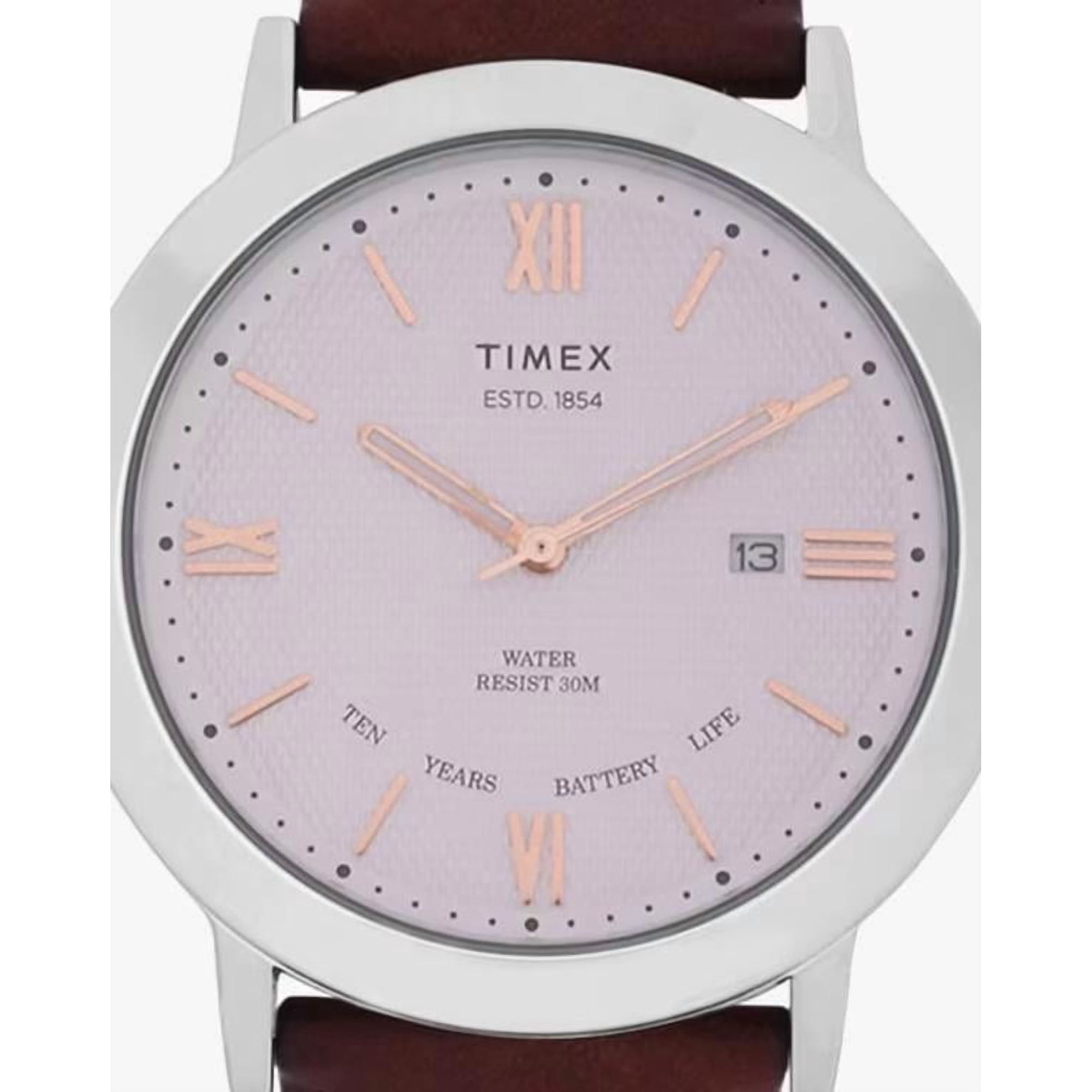Reloj Digital Timex Cuero Marrón