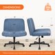 thumbnail image 3 of Silla Orange Factory con Ruedas Azules para Tocador, 3 of 7