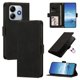 thumbnail image 1 of Funda Billetera Delgada para Xiaomi Redmi Note 14 5G con Ranuras y Soporte Negro, 1 of 6