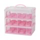 thumbnail image 4 of Porta Cupcakes De 2 Niveles, Portátil, Para Muffins, Galletas, Tartas De Queso, Color Rosa, 4 of 5