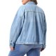 thumbnail image 3 of Chaqueta de mezclilla para mujer de talla grande Agnes Orinda para escuela o universidad, con solapa, manga larga, botones, lavado casual, con bolsillo, 3X azul claro, 3 of 6