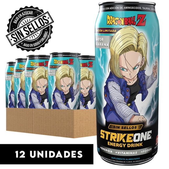 Bebida energética 12 unidades (473ml) Dragon Ball Z - Androide 18