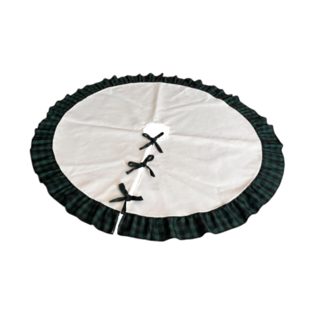 Falda Para árbol De Navidad, Decoración Para árbol De Navidad, Suministros Para Fiestas En El Hogar, Hotel, Negro Y Verde, 122 Cm