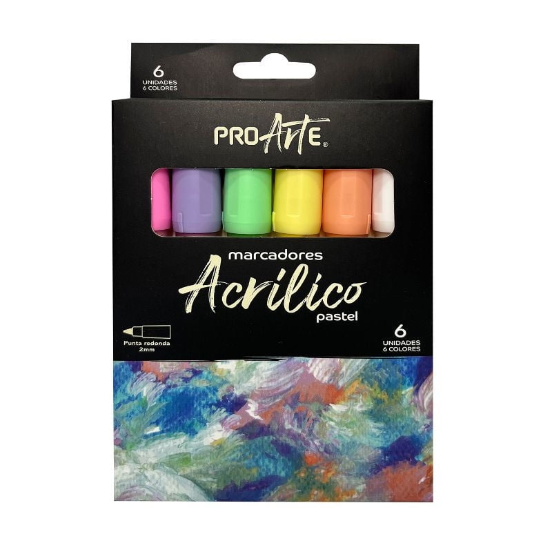 Marcadores Acrílicos Pasteles Proarte
