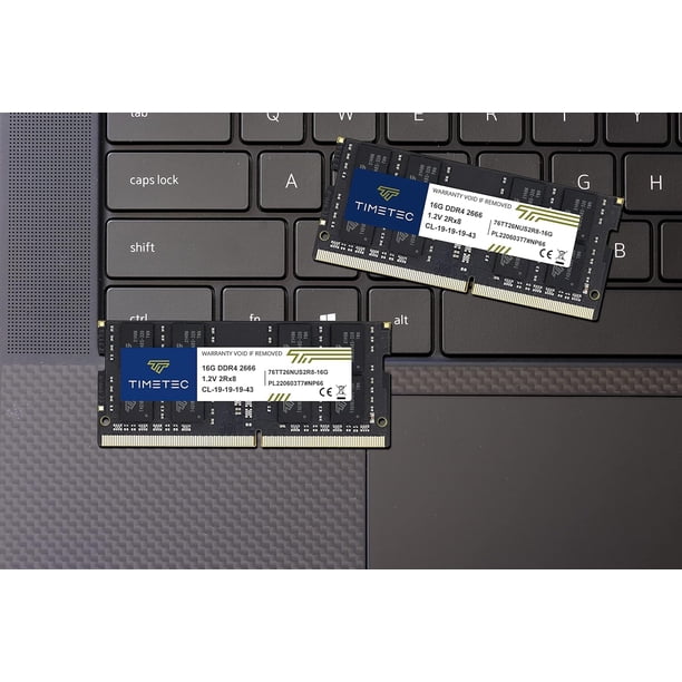 Memoria RAM para laptop Timetec 16 GB DDR4 2666 MHz SODIMM de 260