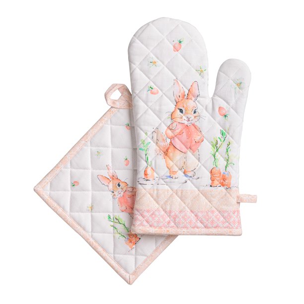 Juego de Guante de Horno y Cobija para Ollas Maison d' Hermine 19 cm × 33 cm y 20 cm × 20 cm