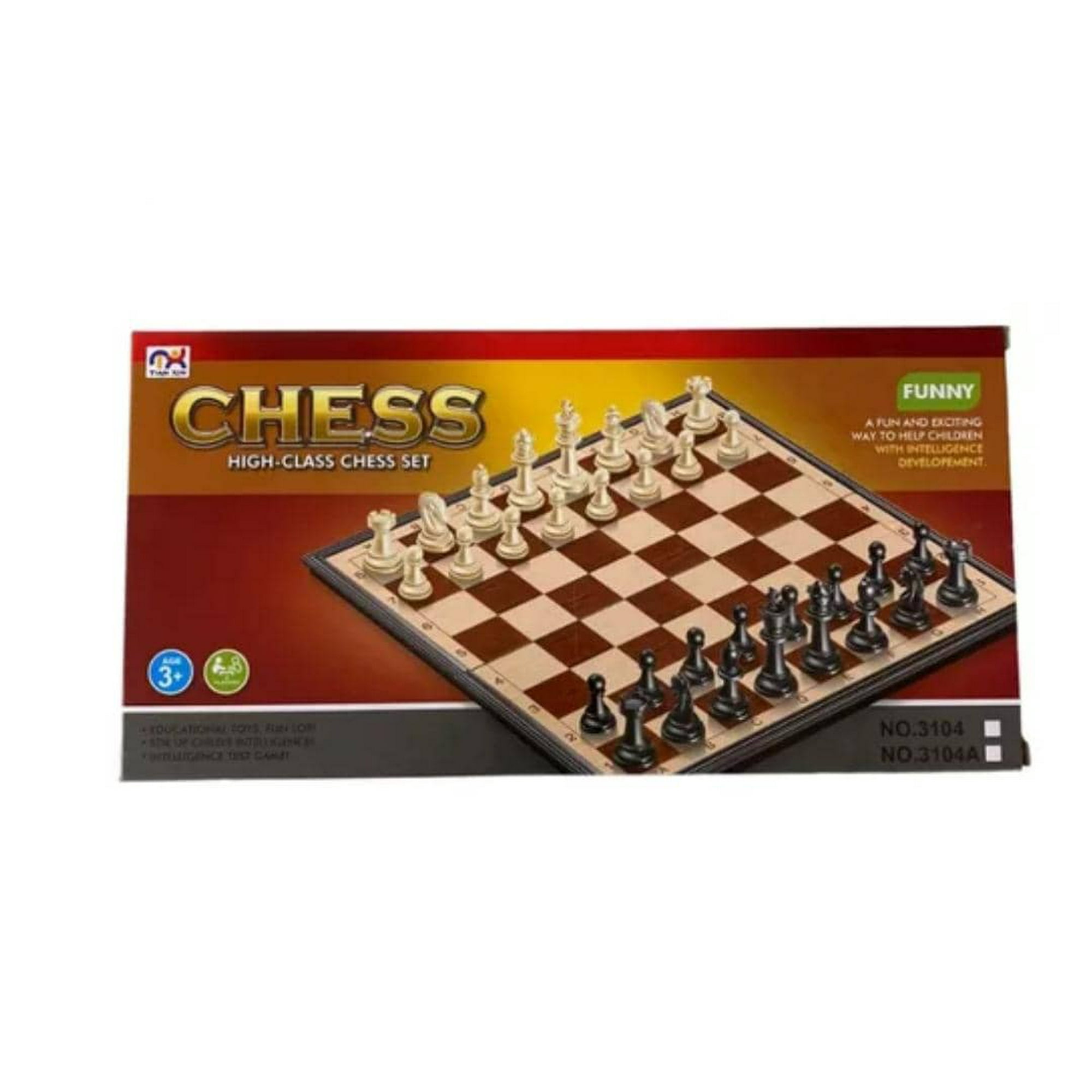 Genérico - Tablero De Ajedrez Color Marron Plegable