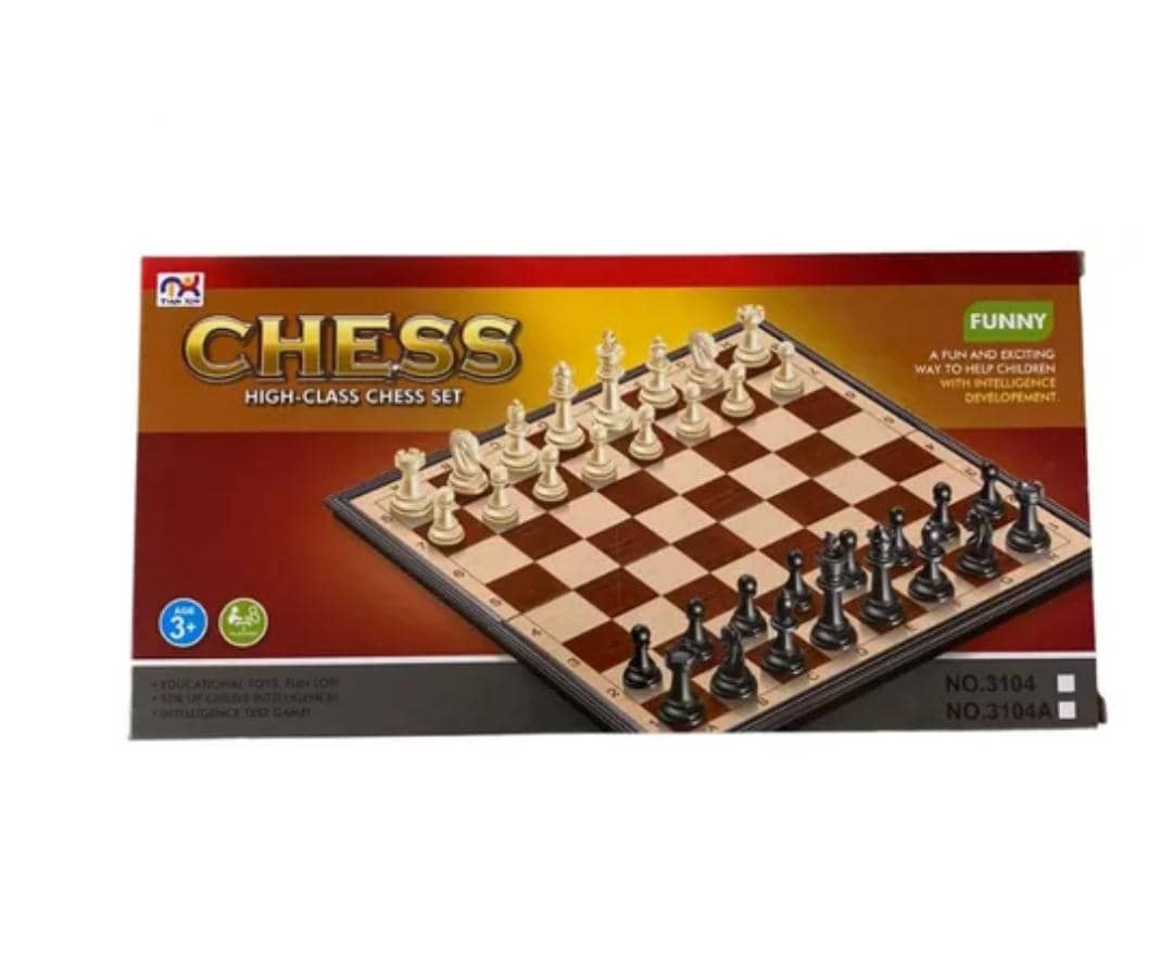 Genérico - Tablero De Ajedrez Color Marron Plegable