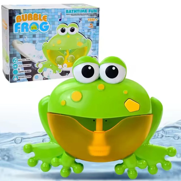 Máquina De Burbujas Para Baño Rana Con Música Didáctico