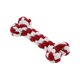 thumbnail image 1 of Mordedor para Cachorros Forma de Hueso Cuerda para Masticar Perro Duradera Algodón Trenzado Limpieza de Dientes Cuerda Rojo Blanco, 1 of 7