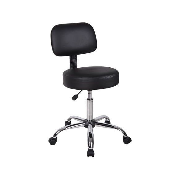Taburete médico para spa Boss Office Products Be Well, vinilo negro