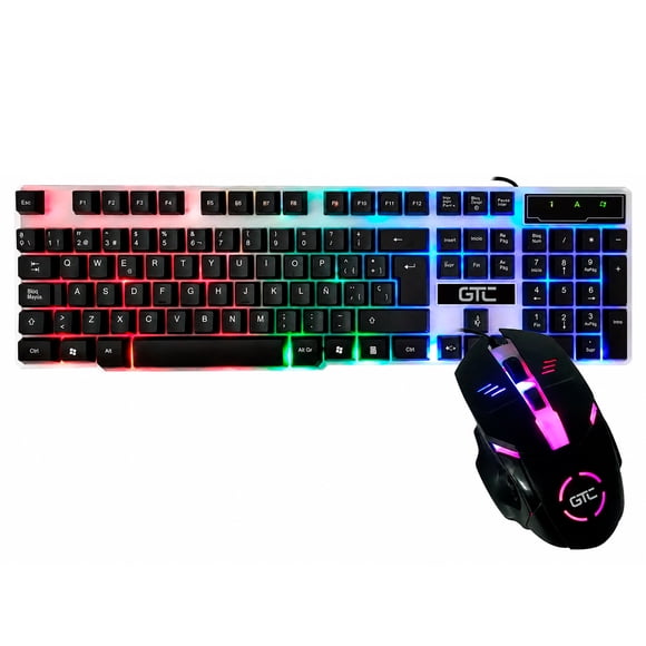 Combo Gamer Gtc Cbg-015 Teclado Y Mouse Rgb Usb 1600dpi