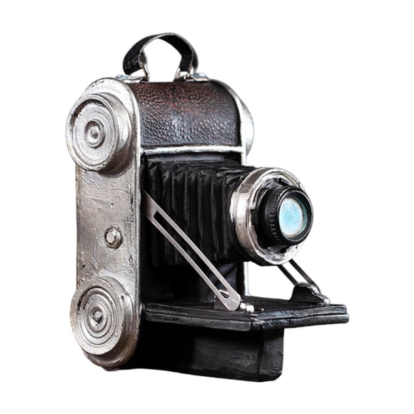 Camera Statue Model Sculpture Resin Showcase Suppio Decorativo Para Amigos Del Bar 11Cmx16cm