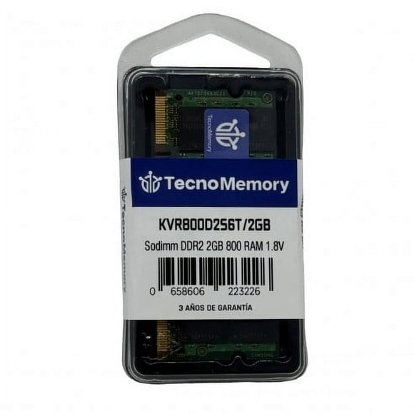 Memoria ram TecnoMemory Sodimm DDR2 2GB 800Mhz KVR800D2S6T/2GB