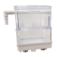 Magideal - Accesorio De Caja De Filtro De Acuario Para Peceras Pequeñas, Bandeja De Goteo De Cajón Silencioso Con Flujo De Agua Artesanal, Filtro De Tubería De Doble Capa