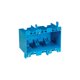 thumbnail image 1 of Caja de enchufe Carlon Lamson & Sessons de PVC de 3 bandas, rectangular azul, 1 of 1