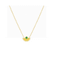 thumbnail image 1 of Collar en Acero Figura Mística Verde, 1 of 2