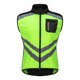thumbnail image 1 of Chaleco De Ciclismo A Prueba De Viento Jersey Reflectante Sin Mangas De Ciclismo De Carretera Verde XXXL, 1 of 5