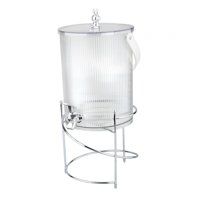 Bothyi - Dispensador De Bebidas Con Grifo Contenedor Dispensador De Bebidas Para Mesa De Nevera 19Cmx39Cm 5L Blanco Y Soporte