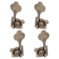 Bothyi - Clavijas De Afinación De Bajo Eléctrico Abiertas De 4 Piezas Para Guitarra Eléctrica De Ukelele 2L2R Bronce