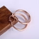 thumbnail image 1 of 18K Gold Plated Earrings: Make a Statement with Simple, Big Circle Hoops, 1 of 5