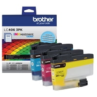 Cartuchos De Tinta Brother Lc4063Pk Cmy De Rendimiento Estándar, Paquete De 3