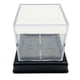 thumbnail image 3 of Soporte De Béisbol Cubo Memorabilia Vitrina Transparente Caja De Béisbol Transparente Soporte Inferior Negro, 3 of 5