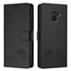 thumbnail image 5 of Funda tipo cartera FOXDOCK para Samsung Galaxy A8 2018 con soporte, ranuras, RFID, diseño de gato, 5 of 5