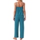 thumbnail image 3 of INSPIRE CHIC Conjunto de Pijama para Mujer, Top de Tirantes Plisado y Pantalones, Tejido Elástico Suave, Conjuntos de Verano 2026 con Bolsillos, 2XL Azul, 3 of 5