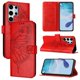 thumbnail image 5 of Funda cartera mariposa para Samsung Galaxy S25 Ultra con soporte y ranuras para tarjetas Rojo, 5 of 5