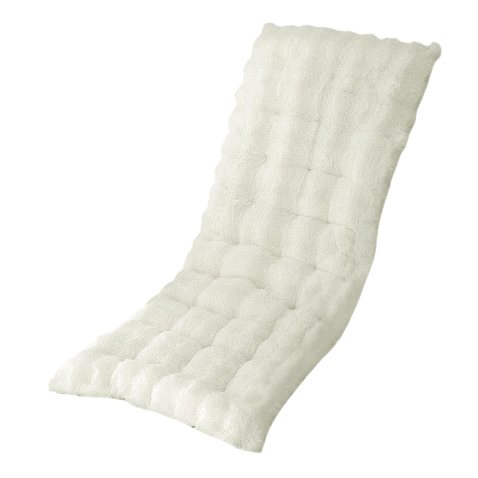 Ioensy - Cojín Para Sillón, Regalo, Cojín Para Tumbona Suave Y Grueso Para Muebles De Oficina Y Jardín, Color Blanco