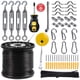 thumbnail image 1 of Kit para colgar luces Newleray, cable de acero de 50 m, 1 of 6
